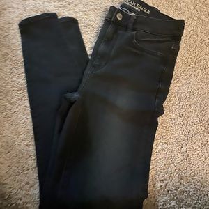 American eagle super stretch black jeans